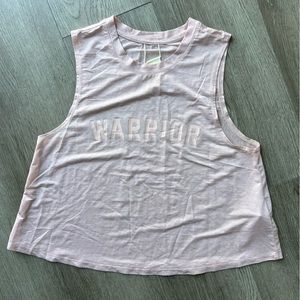 SPIRITUAL GANGSTER light pink ‘warrior’ muscle tank- XS